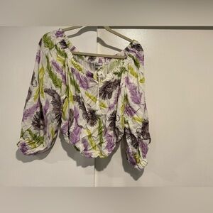 Vakkorama multicolored off shoulder top size medium‎ NWT